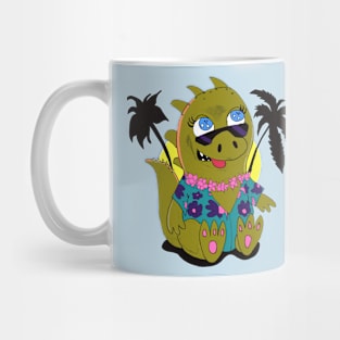 Aloha Dinosaur Mug